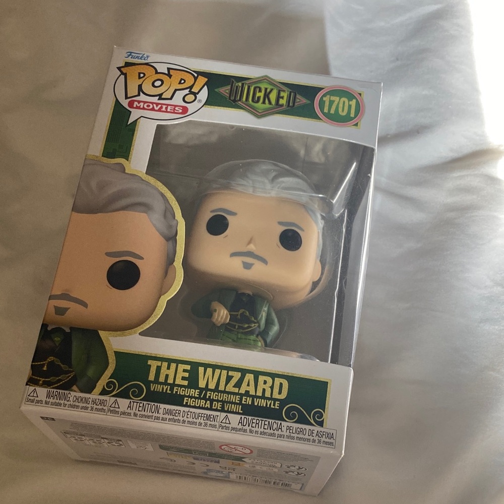 Funko Pop! The Wizard Figure with Green and Gray